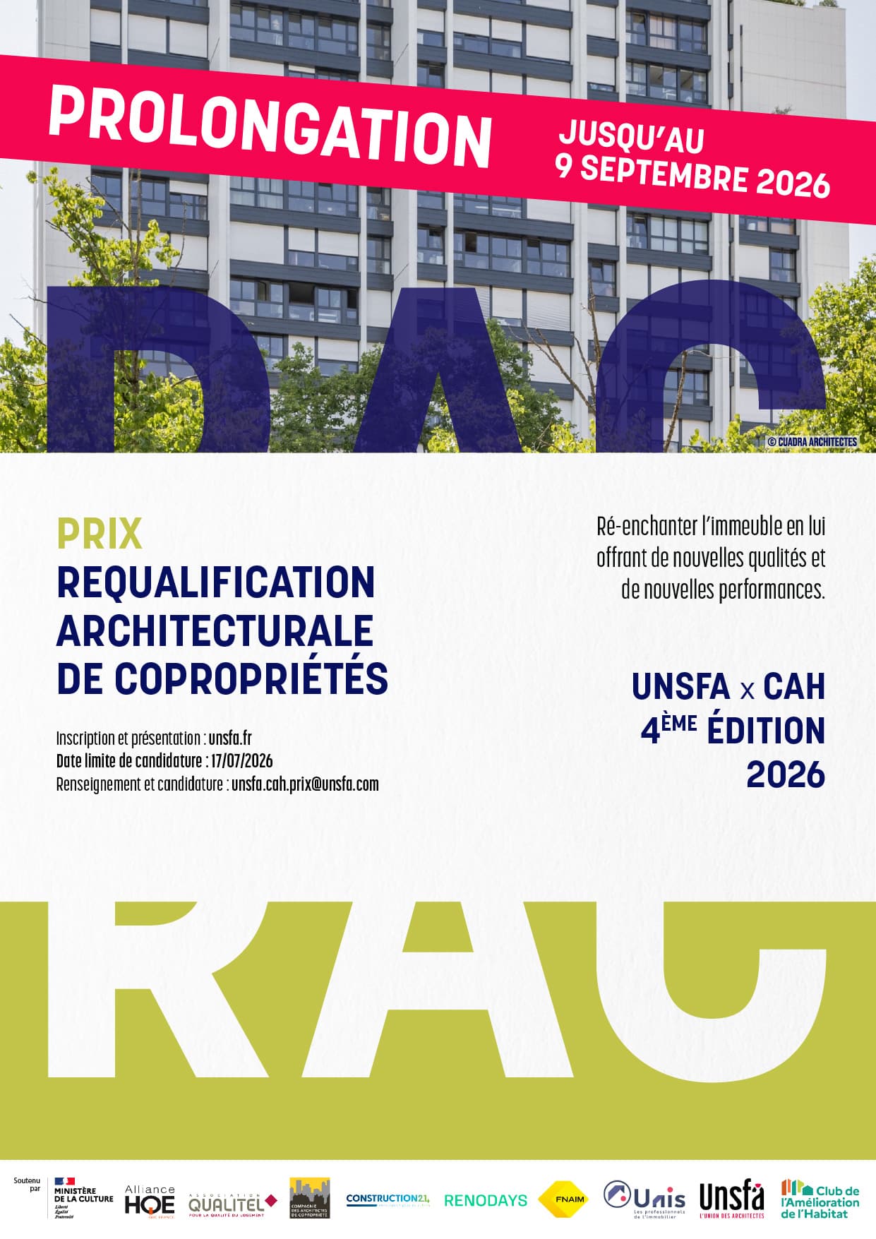 Affiche RAC prolongation